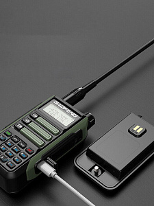 Рация Baofeng UV-16 7W с гарнитурой зеленая